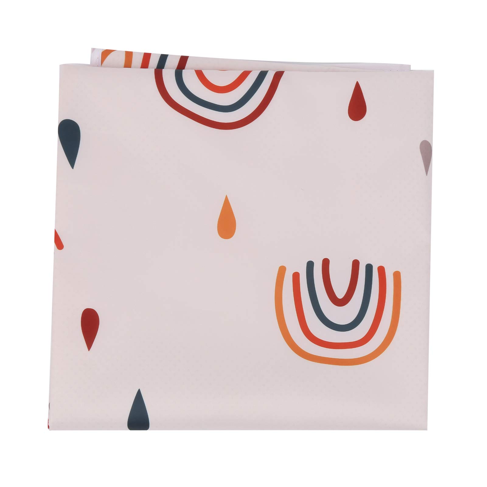 03 Healthy and Safe Materials Baby Dining Chair Mat, Mat for Under High Chair/Arts/Crafts, Polyester Fiber Easy to Clean Baby for Kids(110 * 110CM, SMT105-EF345)