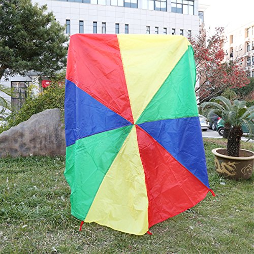 CH Child Kid Sports Development Outdoor Colorful Umbrella Parachute Toy