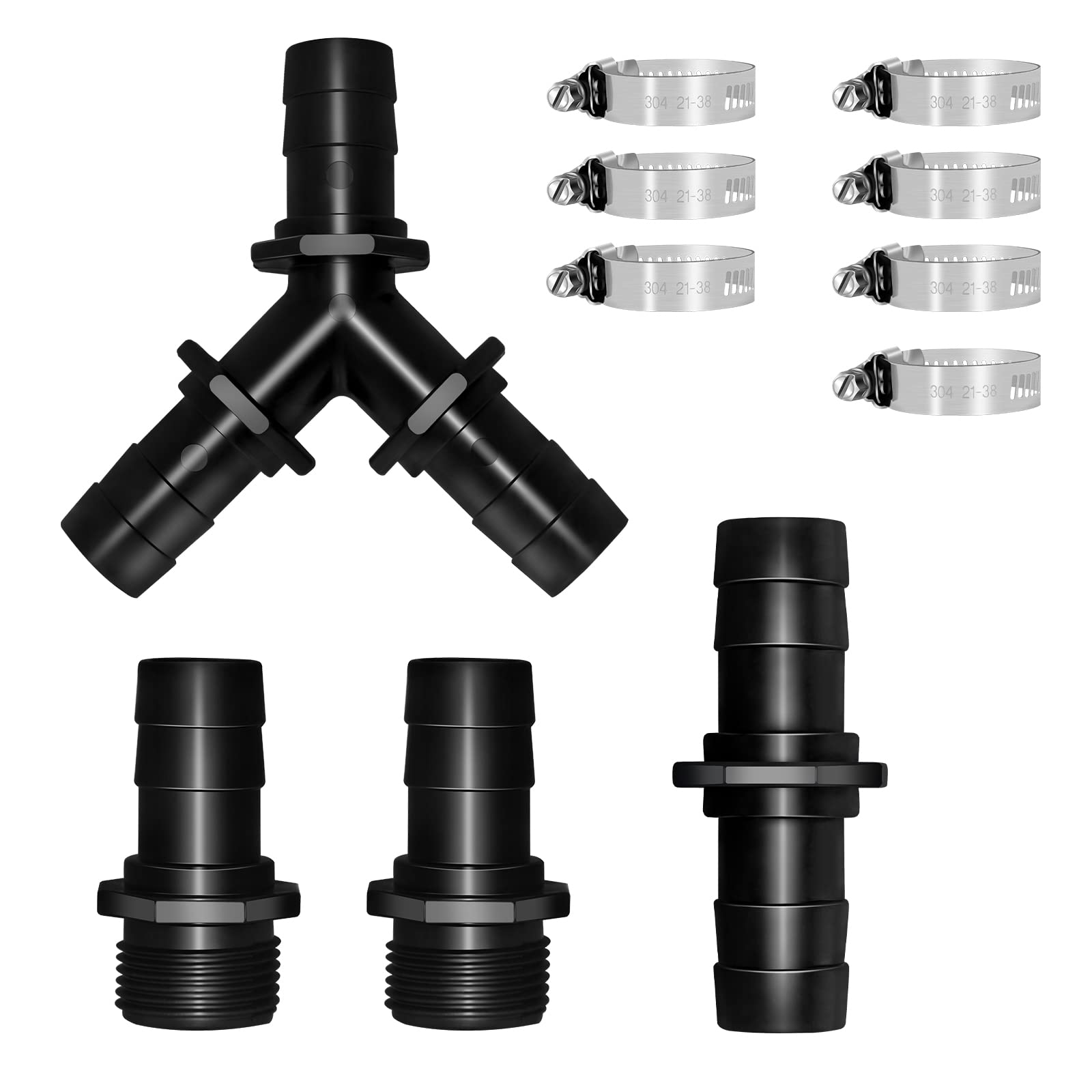 Longrun Hose Barb Elbow Fitting -5 Pieces Set