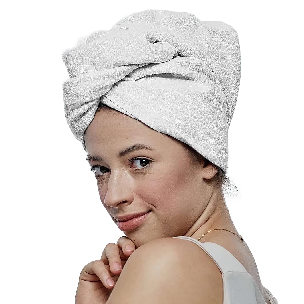 Glov Hair Turban Towel Microfibre Hair Towel Quick Drying Wrap for All Travel-friendly Types Fit Gentle Absorbent Perfect for Travel Gym and Home Use Available in Pink More