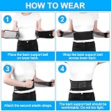 ACWOO Heated Back Support Belt Magnetic Therapy Lumbar Support view 3
