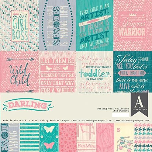 Authentique Darling Girl Scrapbook Collection Kit