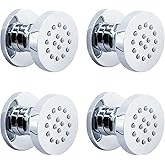 HOMEDEC Showerhead Body Spray Massage Spa Shower Jet in Wall for Bathroom (Dia 2inch, Chrome Finish)