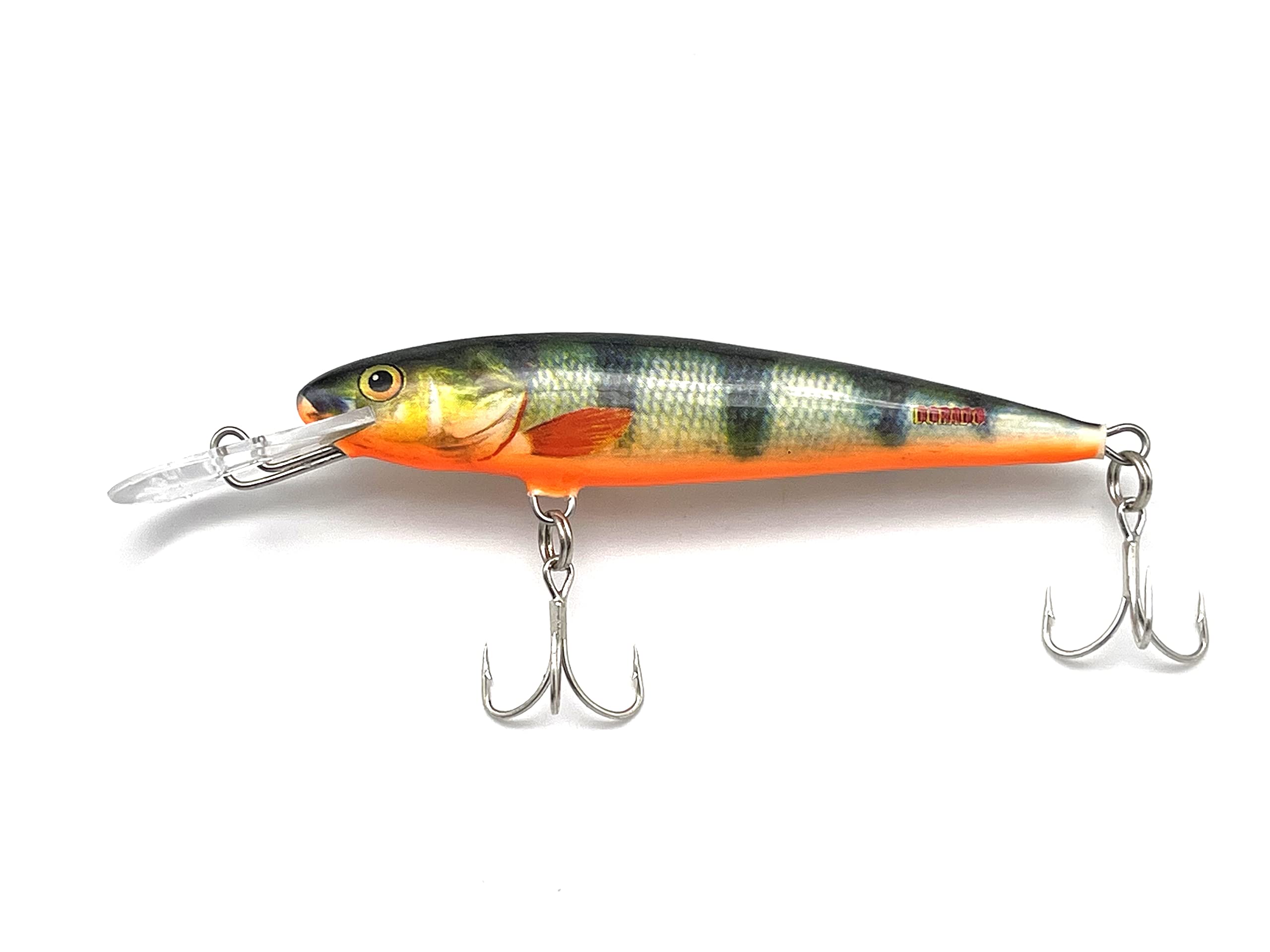 EVERBAY DORADO Wobbler Fishing Lure - Artificial Hard Crankbait - Fishing Tackle, Topwater Life-Like Swimbait for Perch Pike Zander Catfish Chub Salmon Trolling in Saltwater, Floating - STICK 9cm P