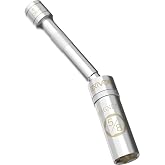LEXIVON 5/8" Swivel Magnetic Spark Plug Socket, 3/8" Drive x 6" Total Length | Enhanced Magnetic Design with Thin Wall Socket, Cr-v Steel (LX-121)