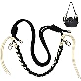 DAOSUN Paracord Rope Purse Straps Replacement Crossbody for Handbags, Adjustable Braided Bag Shoulder Strap