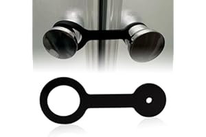 WFCYX 2 Pcs RV Shower Door Latch Strap, Silicone, Black, Fits Most Shower Doors for RV/Camper/Motorhome/Third Wheel, Compatible with Forest River #F100158276 and Jayco #0273349