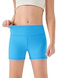 Haloumoning Girls Athletic Shorts Kids High Waisted
