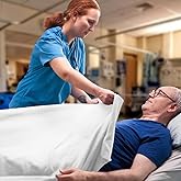 Avalon Bedding Hospital Blankets Twin Size 100% Cotton Thermal Blanket Hospital Style Blanket - Lightweight Hospital Blanket - Hospital Blankets - General Hospital Blanket Twin 90x70 Inches (White)