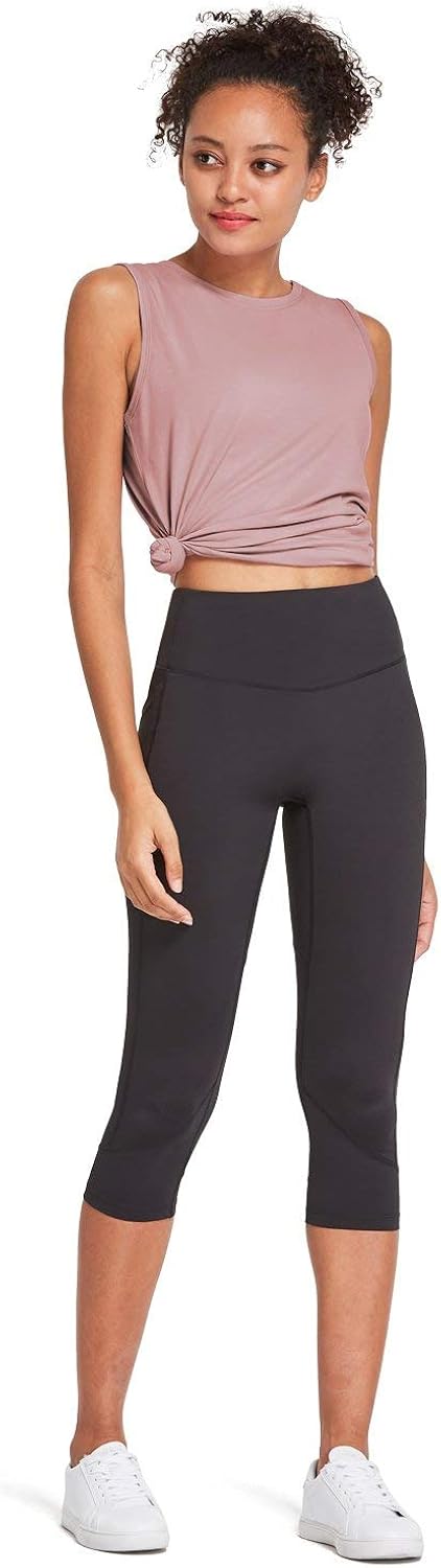 BALEAF Women's Workout Tank Tops Cotton Sleeveless Athletic Running Shirts Yoga Gym Top: Clothing