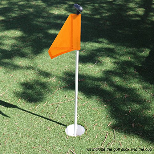 KONDAY Golf Flag,Practice Green Golf Flags, Solid and Nylon Training Golf Putting Green Flag, Indoor Outdoor Backyard Garden Portable Golf Target flags
