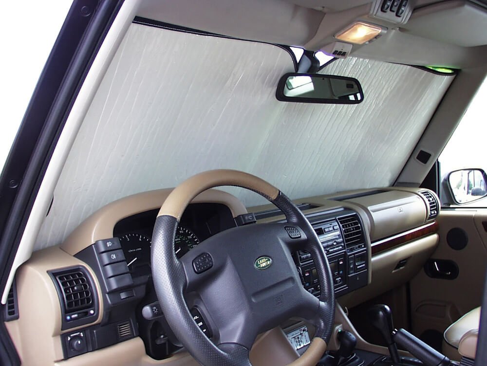 HeatShield The Original Auto Sunshade, Custom-Fit for Land Rover Discovery SUV 1999, 2000, 2001, 2002, 2003, 2004, Silver Series