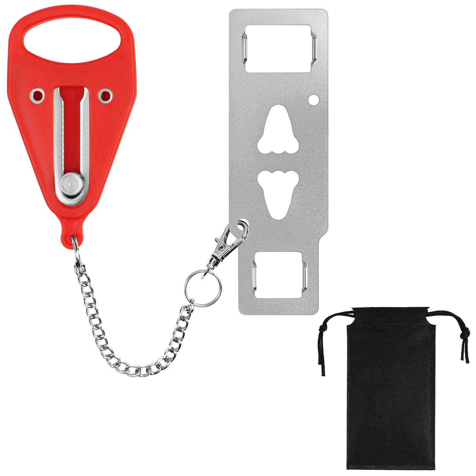 Flintronic Portable Door Lock, Travel Safety Hotel Door Lock, Security Devices Privacy Anti-Theft Locks, Door Lock Without Drilling, Additional Safe Door Lock for Home Hotel Apartment Rooms