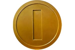 Retro Gold Coin Card Holder, Fun Jump Game Inspired Design with Hidden Slot, Magic Coins Card Holder for Debit or Credit Card