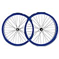 Golden Cycles Fixie Wheelset. A Variety of Fixie Wheel Set Colors. Fixed Gear Rims Come with a Flip-Flop Rear Wheel. The Rims are 45mm Wheels with 700x25c Tires