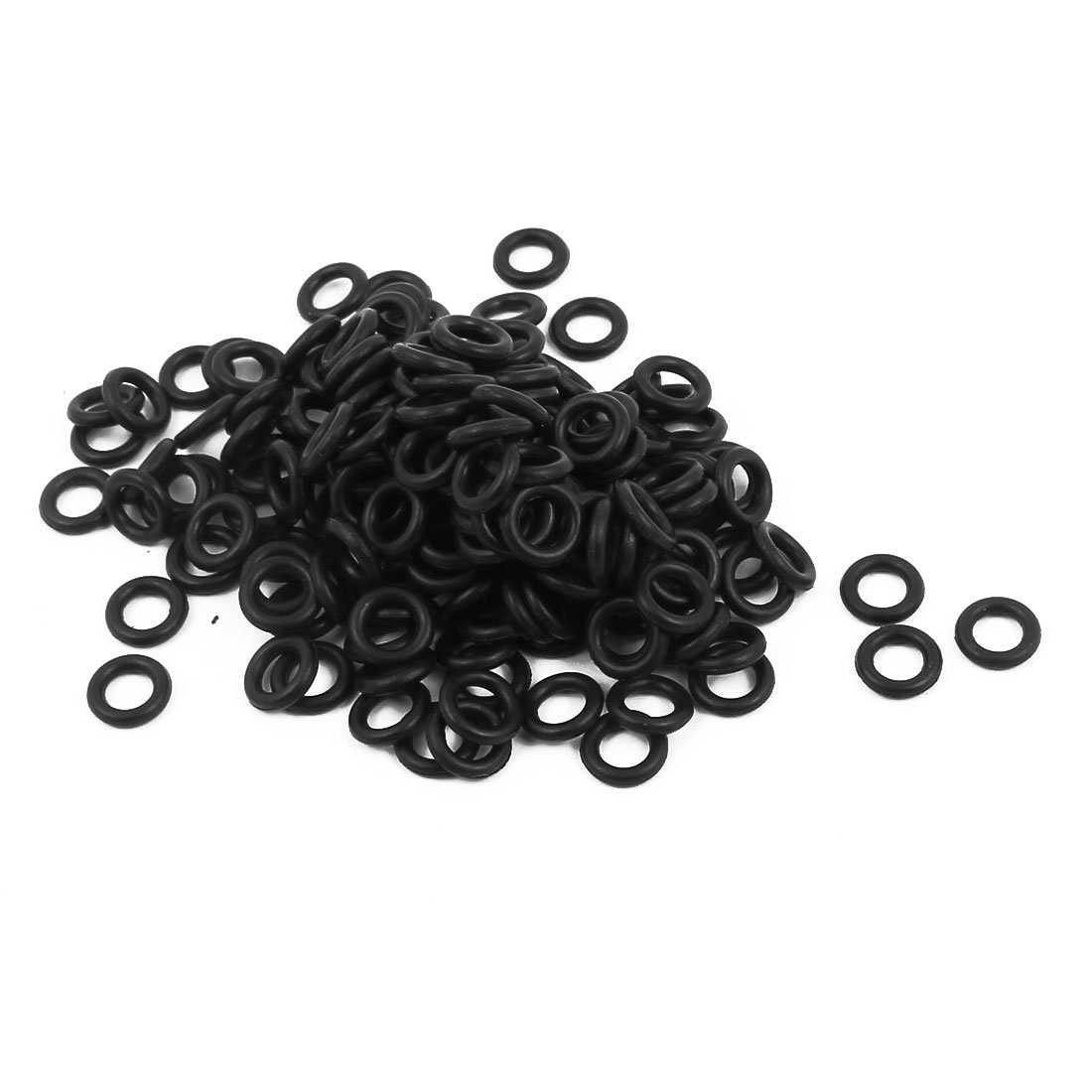 Sourcingmap Nitrile Rubber O-Rings, 6mm OD 4mm ID 1mm Width, Metric Sealing Gasket, Pack of 200