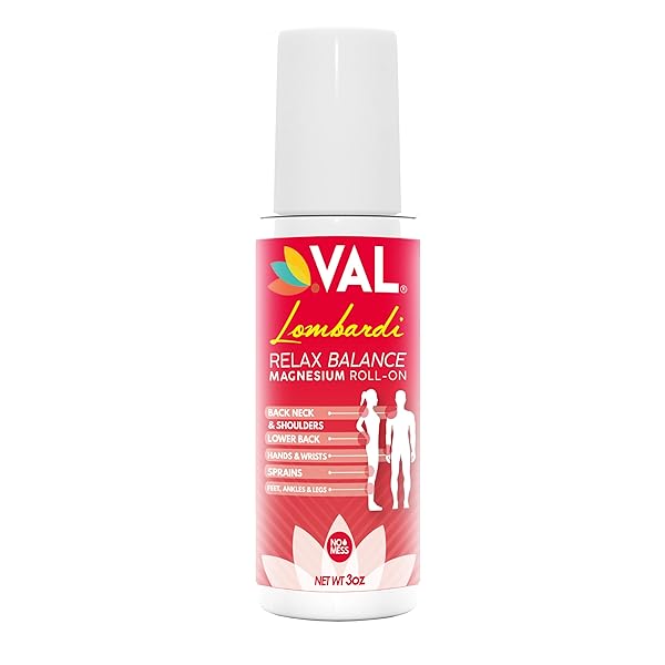 VAL LOMBARDI JOINT & MUSCLE THERAPY MAGNESIUM ROLL-ON | ZECHSTEIN MAGNESIUM LOTION WITH ARNICA & HERBAL BLEND | 3OZ