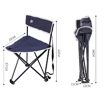 Zdyycnc Outdoor Portable Folding Chairs Three Legs Camo