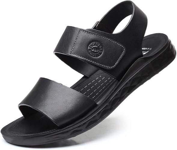 Amazon モリケイ メンズサンダル ファッション 夏用 ベロクロ カジュアルサンダル 疲れない ウォーキングシューズ 防臭吸汗 滑り止め 運転用 軽量 通気 男性 ソフト レザー 水陸両用 ビーチシューズ ファッションサンダル