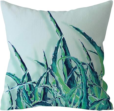 AIEason fundas de almohada decorativas con diseño de plantas naturales