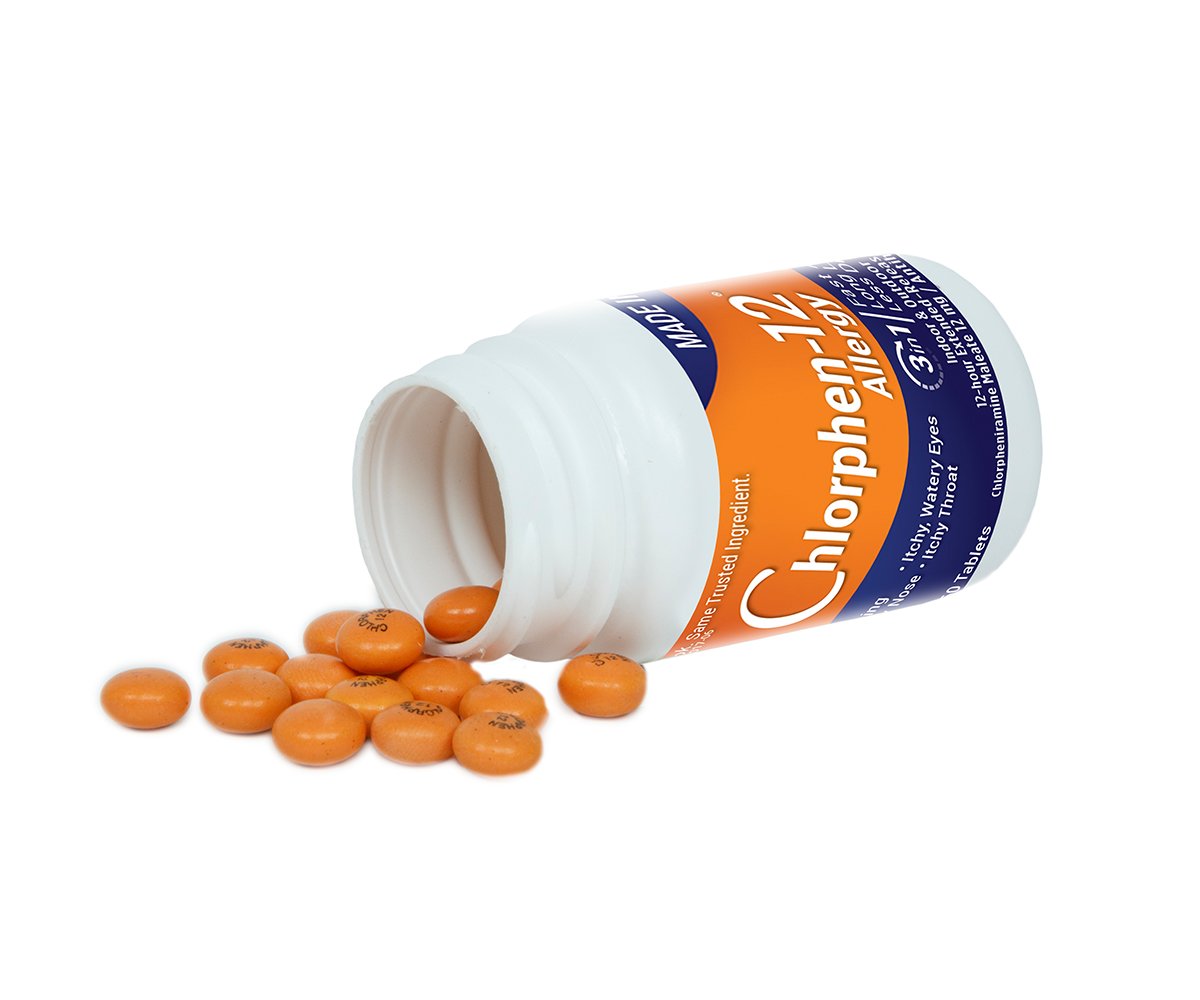 Chlorpheniramine Maleate Extended Release, 12 Mg , 60 Tablets