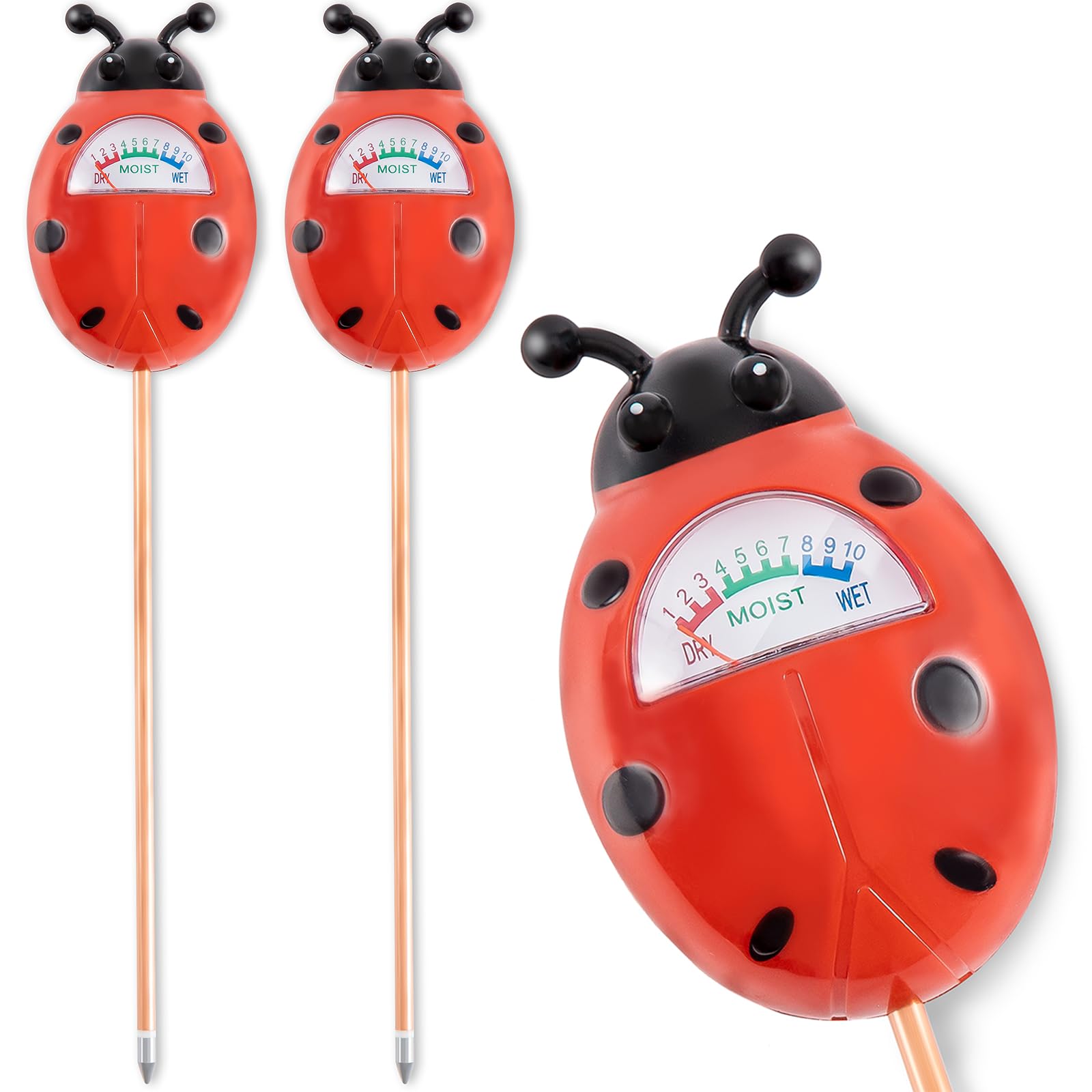 Photo 1 of Tennedriv Green 2 Pack Soil Moisture Meter for House Plants, Plant Water Meter, Plant Moisture Meter for House Plants and Outdoor Plants, No Batteries Required