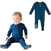 Posh Peanut Baby Boy Footie Pajamas - Soft Viscose Made from Bamboo 2 Way Zipper Sleepers & Onesies