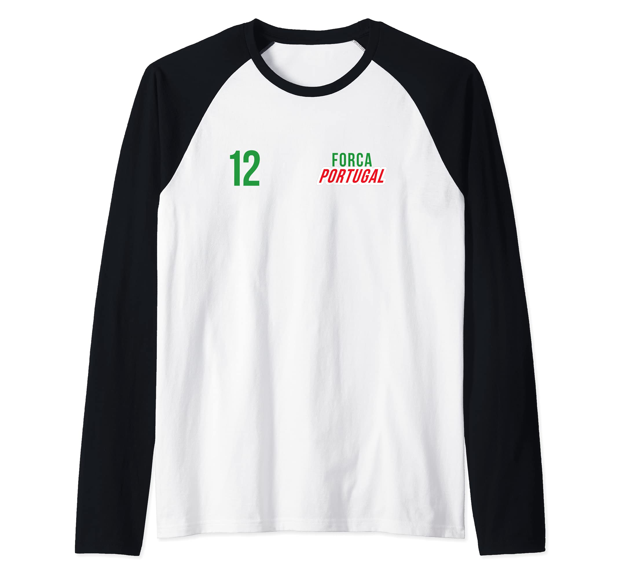 Flag Portugal Raglan Baseball Tee