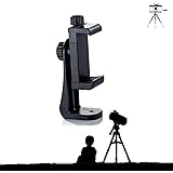 ORIbox Phone Tripod Stand Adapter Cell Phone Holder Mount Adapter, Fits iPhone, Samsung, and All Phones, Rotates Vertical and