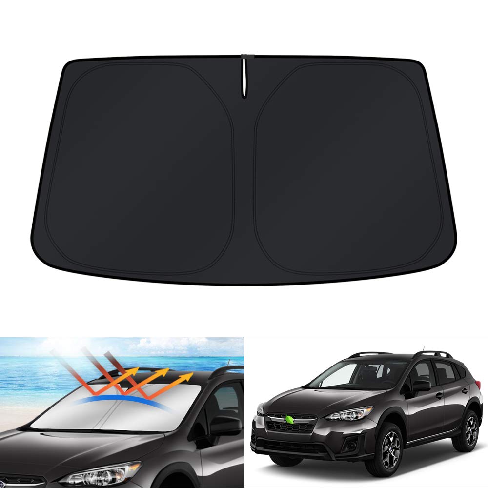 Photo 1 of KUST Windshield Sun Shade for 2012-2017 Subaru Crosstrek/XV 2018-2023 Subaru Crosstrek Sunshade Foldable Sun Visor Protector Blocks UV Rays Keep Your Car Cooler