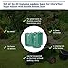 Glorytec 3-Pack 80 Gallons Garden Bag - Extra Large Reusable Leaf Bags - Garden Waste Bags - Collapsible Gardening Containers for Lawn and Yard Waste - 4 Handles