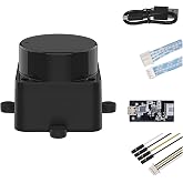 WayPonDEV FHL-LD19 360 Degree 2D Lidar Distance Sensor Kit, 10Hz Scan Rate and 12m Distance Lidar Scanner Module for Smart Obstacle/Robot/Maker Education Indoor/Outdoor