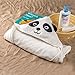 Baby Bath Hooded Towel, Washcloth with Hood, Organic Bamboo, Extra Soft, Absorbent, Perfect Baby Shower Gift for Newborns Infants Toddlers Kids Boys or Girls