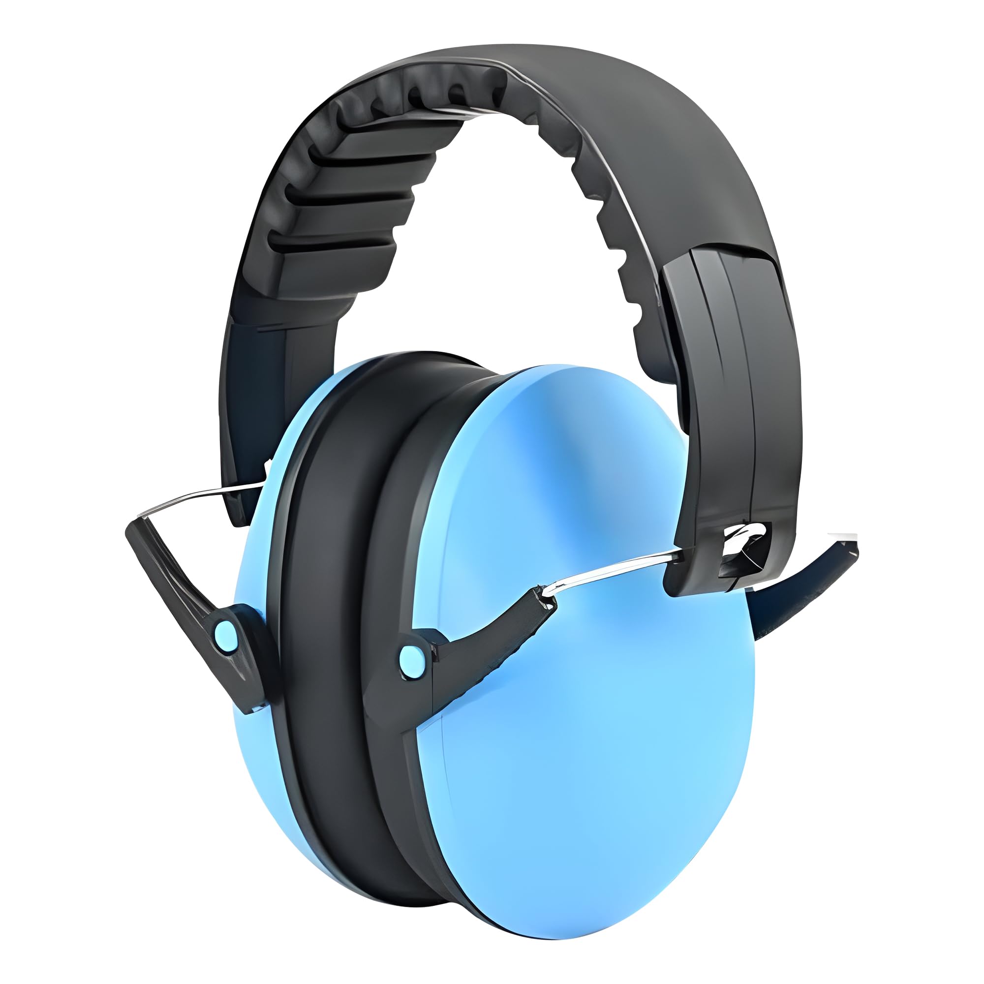 FATASH Kids Noise Cancelling Ear Muffs | Adjustable Noise Reduction up to 26dB Hearing Protection Headband | Soft Soundproof Autism Headphones | Safety Earmuffs for Travel, Festivals (Ages 2-14) Blue