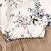 FEITONG Toddler Baby Girls Outfit Clothes Lace Romper Jumpsuit+ Floral Short Pants (6-12 Months, Pink)