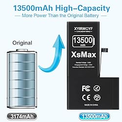XYIRMCYF 13500mAh Super Capacity Battery Compatible