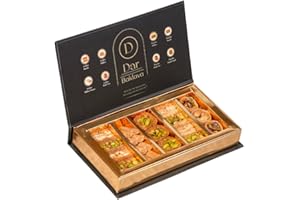 DAR BAKLAVA Nutlava Assorted Pistachio & Cashew Baklava Gift Box (22 Pieces) - Premium Ingredients, No Artificial Ingredients, Colors or Preservatives