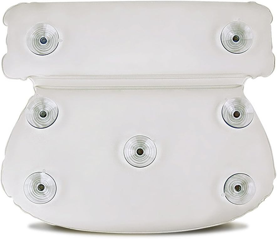 Portable PU Round Soft Bathtub Pillow Thick Luxury Spa Bath Soft and Waterproof Bath Cushion Super Grip Suction Cups Shower Headrest