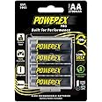 Powerex PRO High Capacity Rechargeable AA NiMH Batteries (1.2V, 2700mAh) - 4-Pack, (MHRAA4PRO)