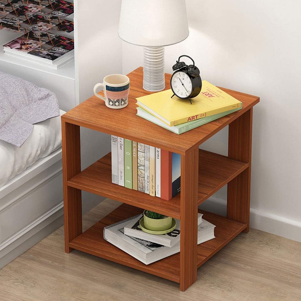 HMDJW JapaneseStyle Bedroom Bedside Table, Wooden Sturdy