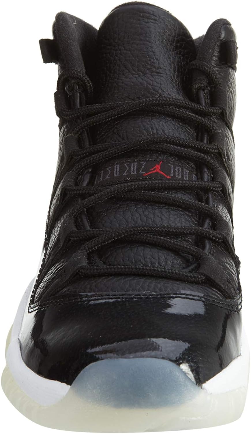 jordan 11 red and black grade school