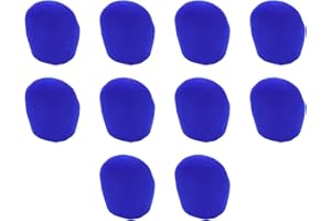 Dahszhi 10Pcs Blue Microphone Covers Foam,Standard Handheld Microphone Soft Foam KTV Microphone Cover