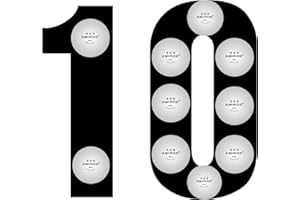 AMIRDE 3-Star Ping Pong Balls High-Performance Table Tennis Balls 40+Ping Pong Ball for Competition and Recreational Play, Abs Ping Pong Ball for Games and DIY