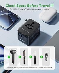 MOMAX Mini Universal Travel Adapter, GaN 70W
