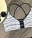 Cupshe Fashion Women's Lace Up Stripe Strappy Bikini Set