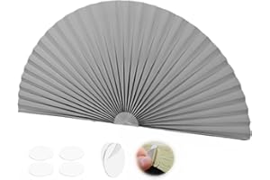 GARAYMA Half Moon Window Shade,Arch Window Shades Half Circle Self Adhesive Non-Woven Fabric Blinds Easy to Install Blackout for Room Kitchen Dining Room