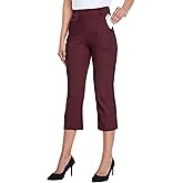 Willit Women's Capri Pants Dress Yoga Capri Stretch Business Work Casual Capris Straight Leg Office Pants 21"