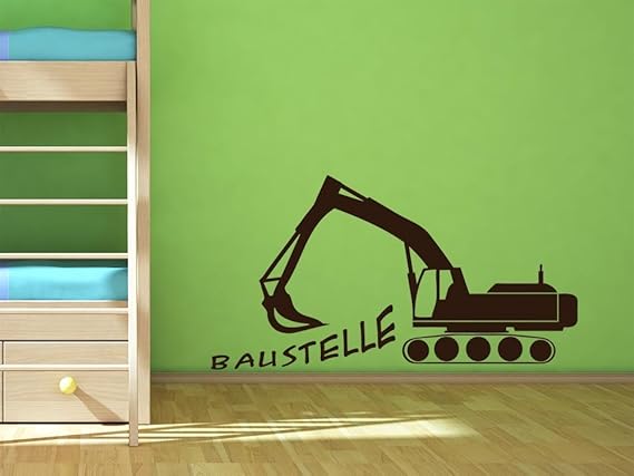 GRAZDesign Wandaufkleber Klebefolie Jungs Baustelle