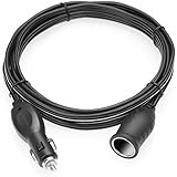 BESTEK 12.1ft/3.7m 12V 24V Cigarette Lighter Extension Cord, 12AWG Heavy Duty Cigarette Lighter Cable with Cigarette Lighter 