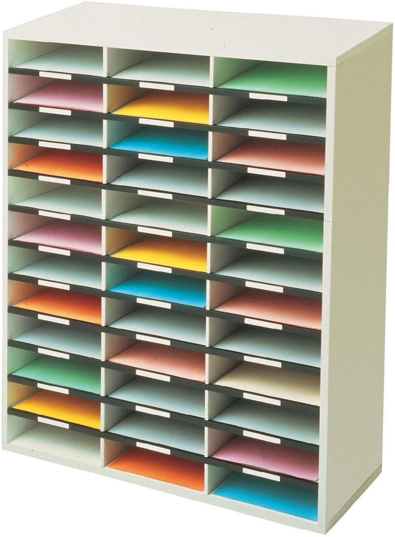 cubby storage for office mail on Amazon Com Fellowes 25061 Literature Organizer 36 Sections Letter 29 X 11 7 8 X 34 11 16 Dove Gray Office Products